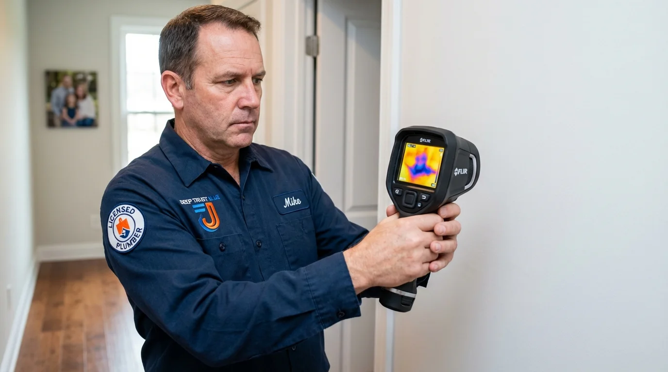 Thermal imaging leak detection by Johns Plumbing LLC in Lisbon